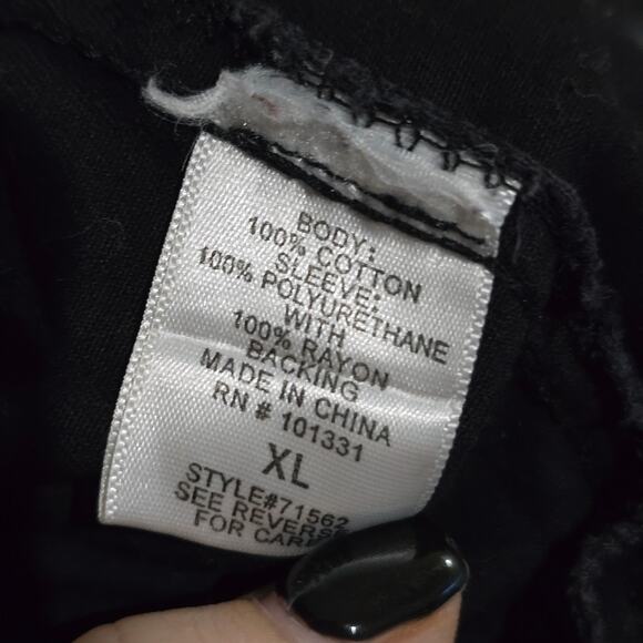 Charlotte Russe Black Zip Up Jacket XL - Picture 6 of 6